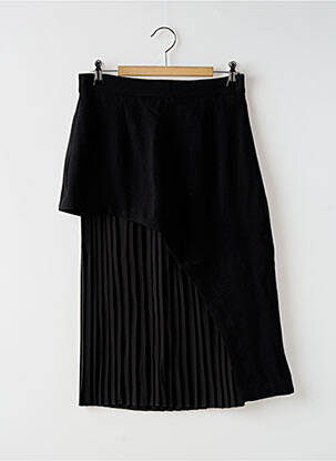 Jupe mi-longue taille à pinces noir IMPERIAL femme