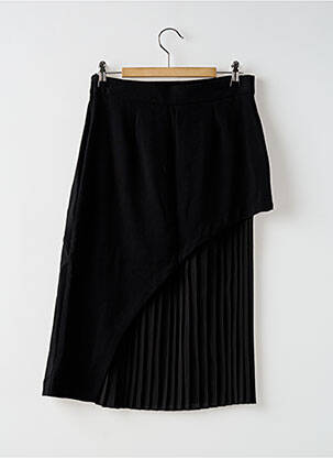Jupe mi-longue taille à pinces noir IMPERIAL femme