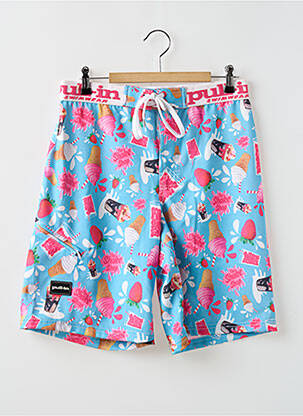 Short de bain imprimé fantaisie bleu PULL IN homme