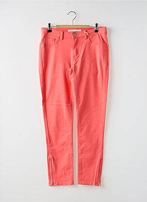 Jeans coupe slim orange GEISHA pour femme