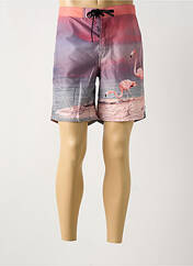 Short de bain rose PULL IN pour homme seconde vue