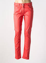 Pantalon slim poches rouge LA CIBLE ROUGE femme