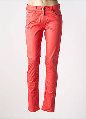 Pantalon slim poches rouge LA CIBLE ROUGE femme