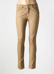 Pantalon slim poches beige LA CIBLE ROUGE femme