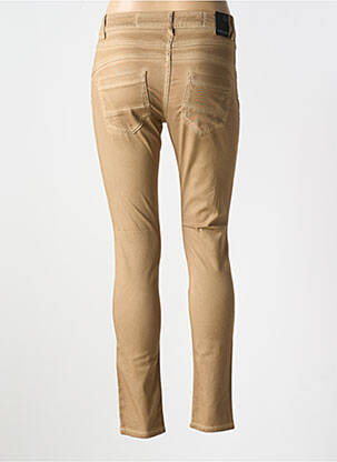 Pantalon slim poches beige LA CIBLE ROUGE femme
