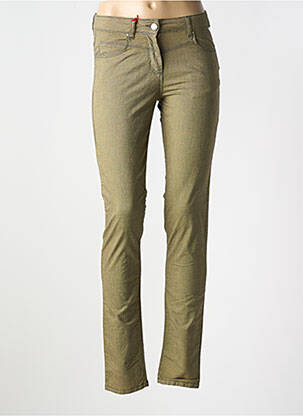 Pantalon slim poches vert LA CIBLE ROUGE femme
