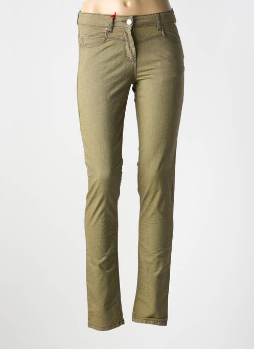 Pantalon slim vert LA CIBLE ROUGE pour femme