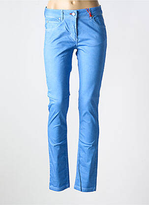 Pantalon slim poches bleu LA CIBLE ROUGE femme