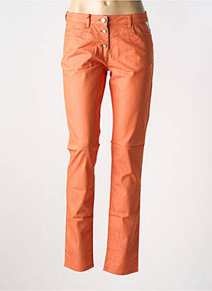 Pantalon slim poches orange LA CIBLE ROUGE femme