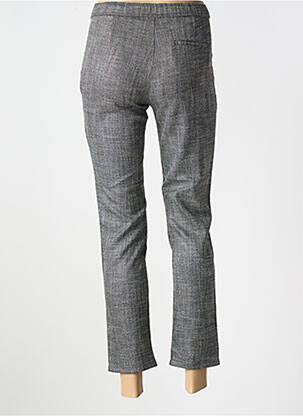 Pantalon 7/8 fermeture zippée sous rabat boutonné gris LA CIBLE ROUGE femme