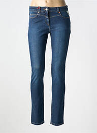 Jeans coupe slim taille basse taille basse bleu LA CIBLE ROUGE femme