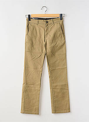 Pantalon chino stretch marron VOLCOM garçon
