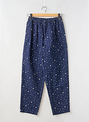 Pantalon large tissage popeline taille normale bleu SANTA CRUZ homme