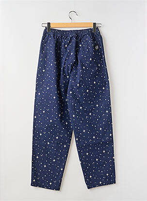 Pantalon large tissage popeline taille normale bleu SANTA CRUZ homme