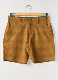 Short tissage popeline taille normale marron BRIXTON homme