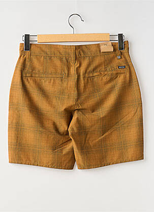 Short tissage popeline taille normale marron BRIXTON homme