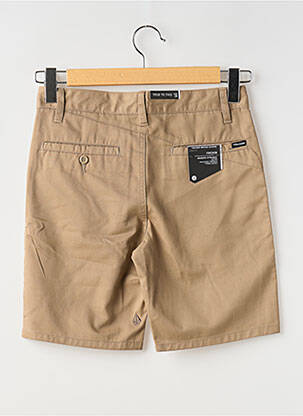 Short tissage popeline taille normale marron VOLCOM homme