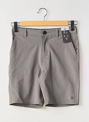 Short tissage popeline taille normale gris SALTY CREW homme