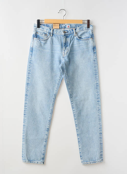 Jeans coupe droite fermeture zippée sous rabat boutonné taille normale bleu EDWIN homme