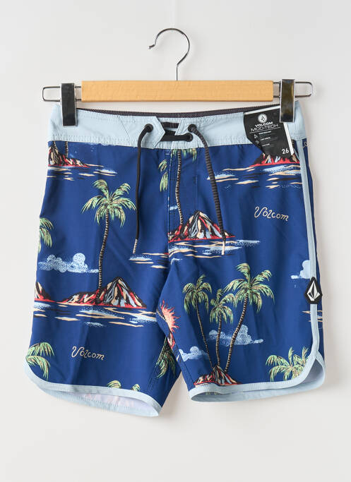 Short de bain tissage popeline bleu VOLCOM homme
