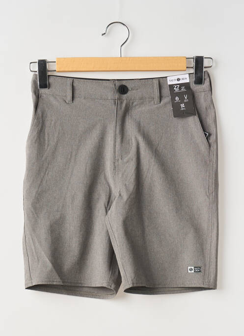 Short gris SALTY CREW pour homme