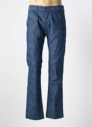 Pantalon slim fermeture zippée sous rabat boutonné taille normale bleu EDWIN homme