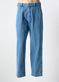 Jeans coupe droite fermeture zippée sous rabat boutonné taille normale bleu OBEY homme