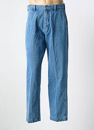 Jeans coupe droite fermeture zippée sous rabat boutonné taille normale bleu OBEY homme