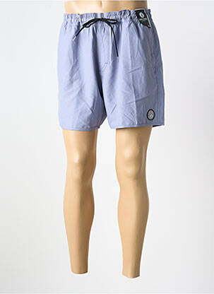 Short tissage popeline taille normale bleu VOLCOM homme