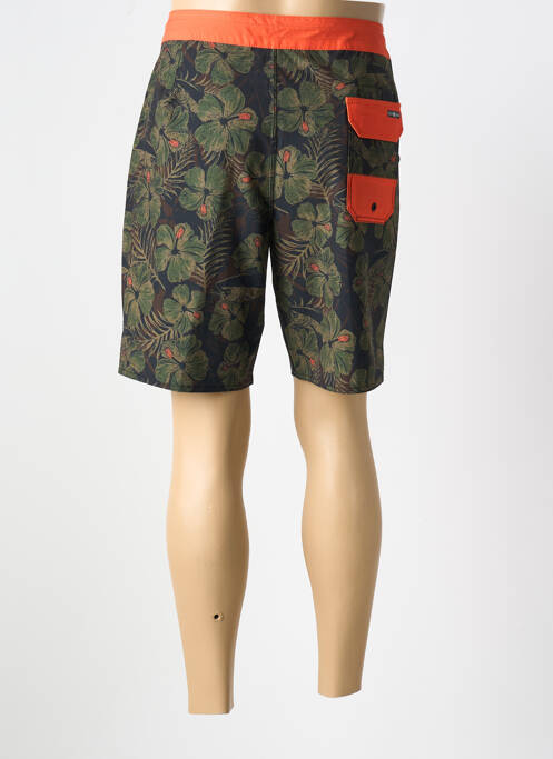 Short de bain tissage popeline vert SALTY CREW homme