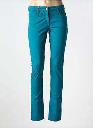 Jeans coupe slim stretch taille normale vert LA CIBLE ROUGE femme