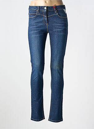 Jeans coupe slim taille basse taille basse bleu LA CIBLE ROUGE femme