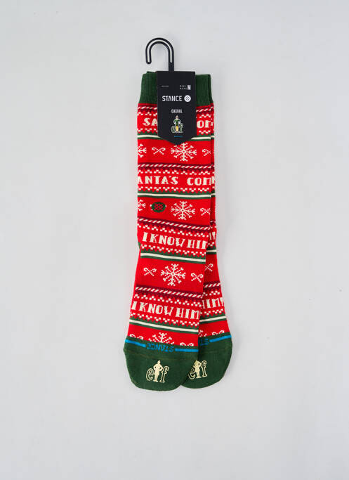 Chaussettes rouge STANCE pour homme