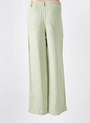 Jean coupe flare taille haute taille haute vert BÔ-M femme