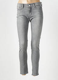 Jeans coupe slim stretch taille normale gris REPLAY femme