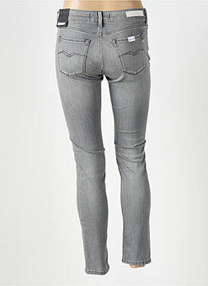Jeans coupe slim stretch taille normale gris REPLAY femme