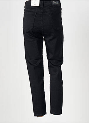 Jeans coupe slim stretch taille normale noir MAT. femme