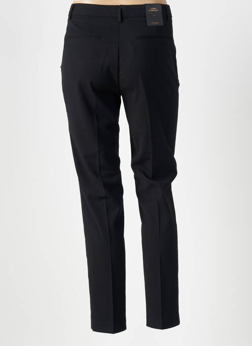 Pantalon chino fermeture zippée sous rabat avec crochet taille normale noir SCOTCH & SODA femme