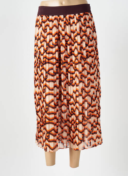 Jupe longue imprimé fantaisie orange SCOTCH & SODA femme