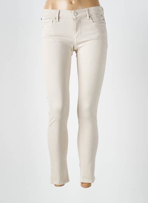 Jeans skinny beige REPLAY pour femme