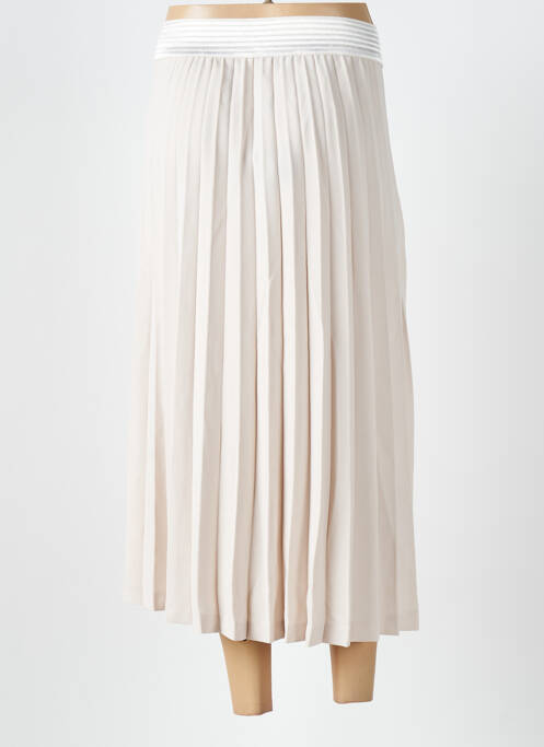 Jupe mi-longue beige MAT. femme