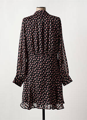 Robe courte manches longues manches longues noir SCOTCH & SODA femme