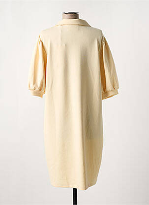Robe mi-longue manches 3/4 manches 3/4 beige SCOTCH & SODA femme