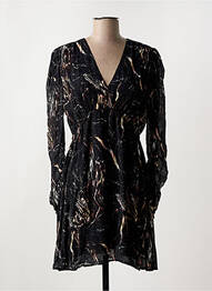 Robe courte manches longues manches longues noir REPLAY femme