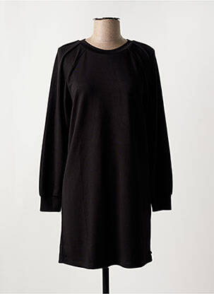 Robe courte manches longues manches longues noir SCOTCH & SODA femme