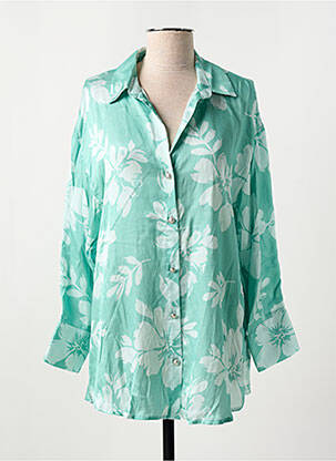 Chemisier imprimé fleurs manches longues vert REPLAY femme