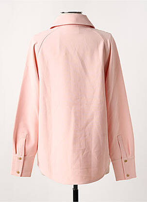 Chemisier tissage crêpe manches longues rose SCOTCH & SODA femme