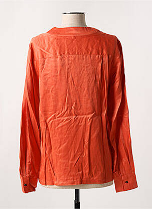 Blouse poignets boutonnés avec fente manches longues orange SCOTCH & SODA femme
