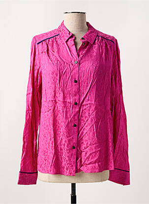 Chemisier coupe cintrée manches longues rose SCOTCH & SODA femme