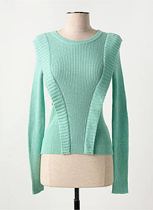 Pull stretch manches longues vert SCOTCH & SODA femme